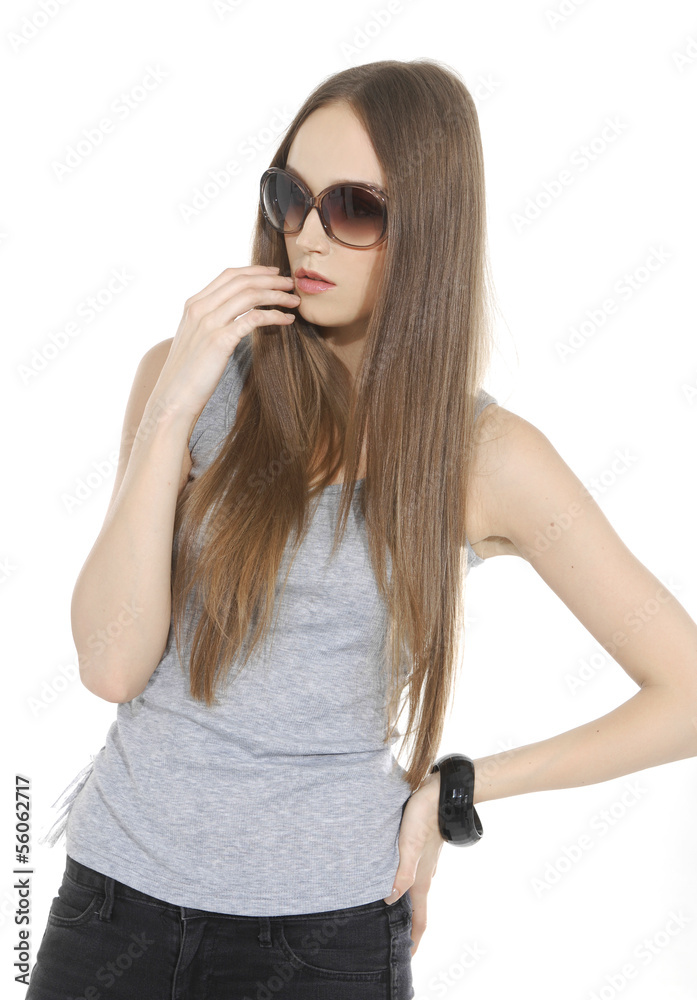 Portrait of a beautiful young woman. Portrait of a beautiful young woman.