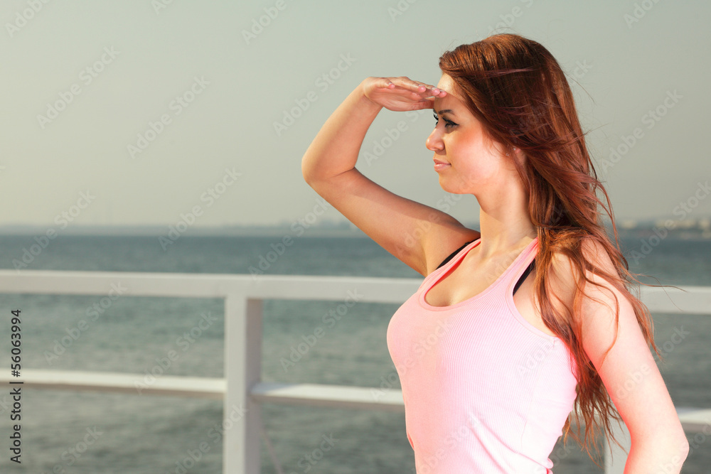 Attractive girl Young woman looking Attractive girl Young woman looking