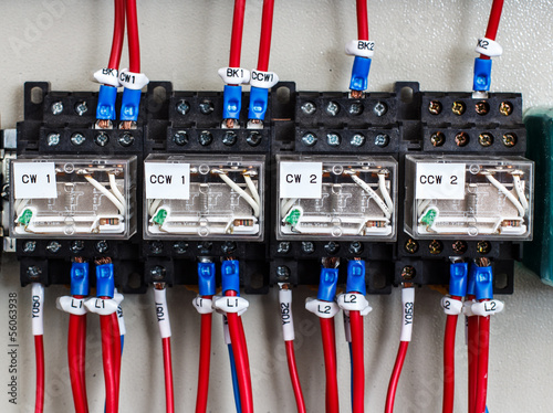 Wiring -- Control panel with wires
