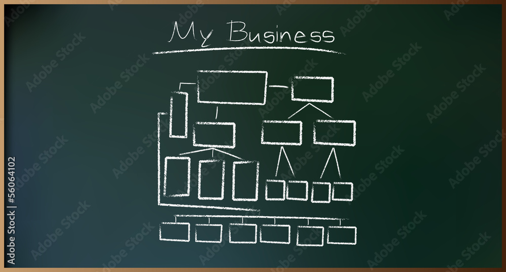 Business Plan on Schoolboard in Vector illustration