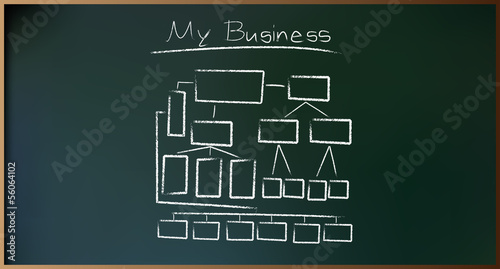 Business Plan on Schoolboard in Vector illustration