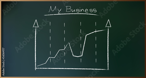 Business Plan on Schoolboard in Vector illustration