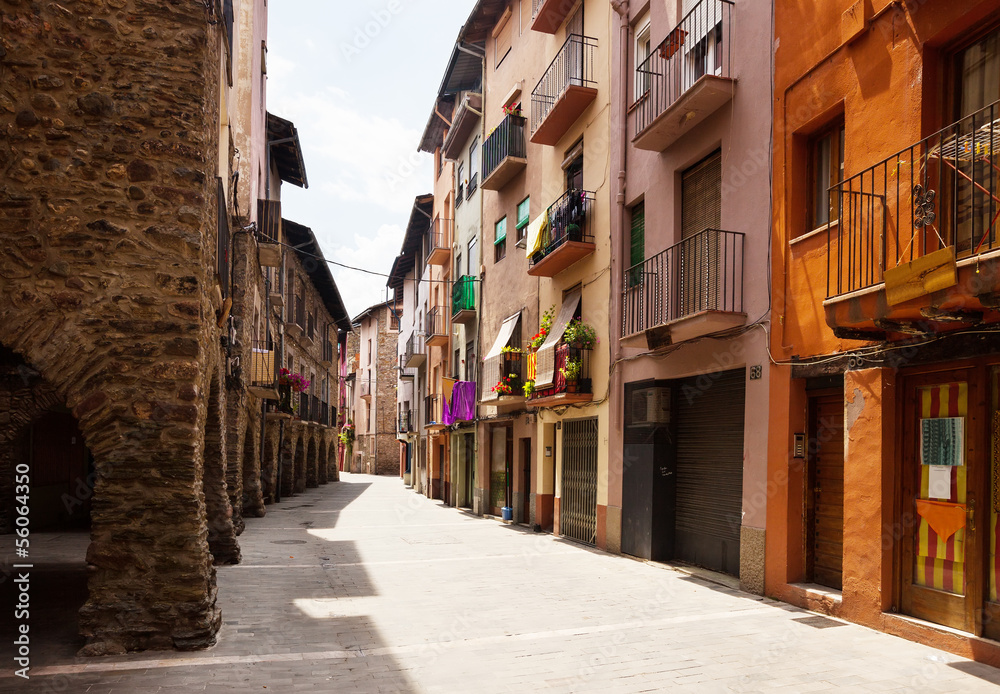 Obraz premium picturesque view of old Catalan town