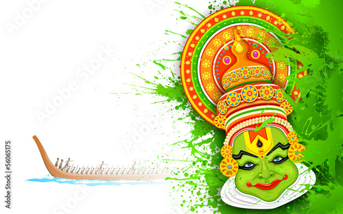 Foto Colorful Kathakali Face