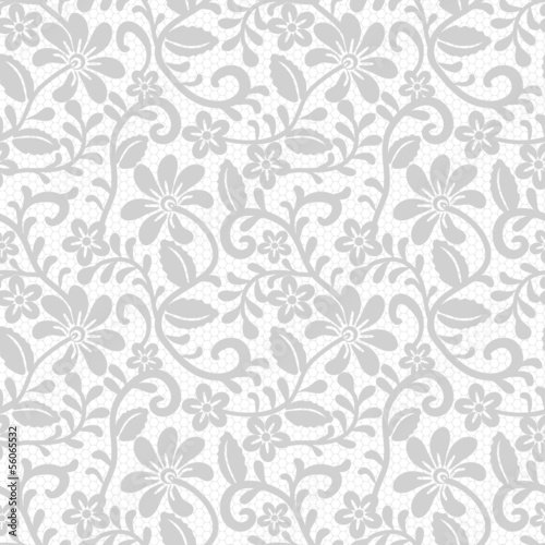 Seamless floral lace pattern