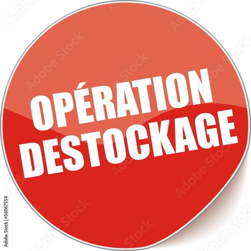 étiquette opération destockage