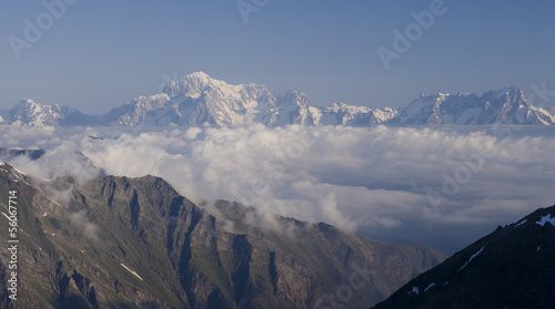 Mont Blanc summit of Europe Alps