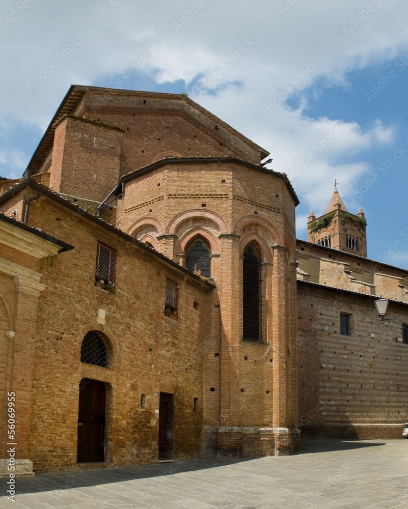 Apse in Basilica dei Servi. Siena, Italy