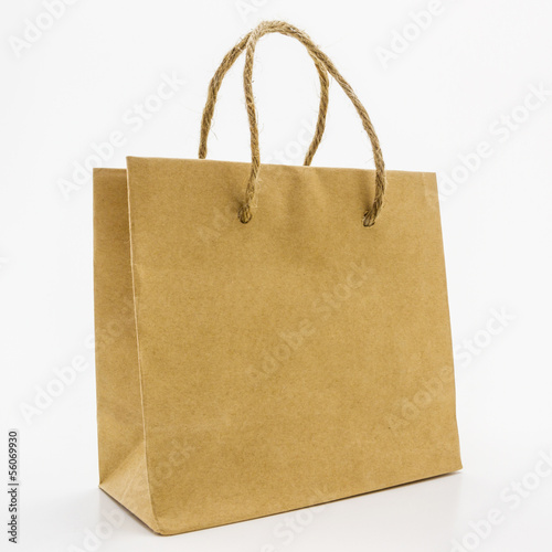 Blank brown paper bag