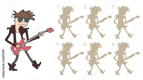 Guitar Player Shadows Visual Game