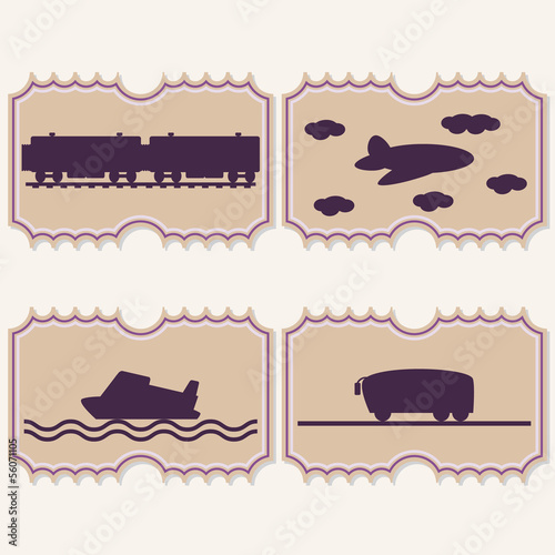 Illustration transport tickets