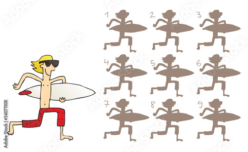 Surfer Shadows Visual Game