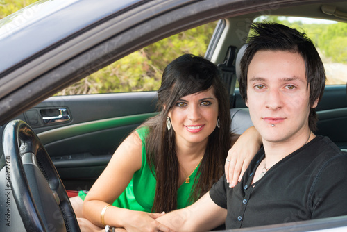 Couple inside car © Olaf Speier