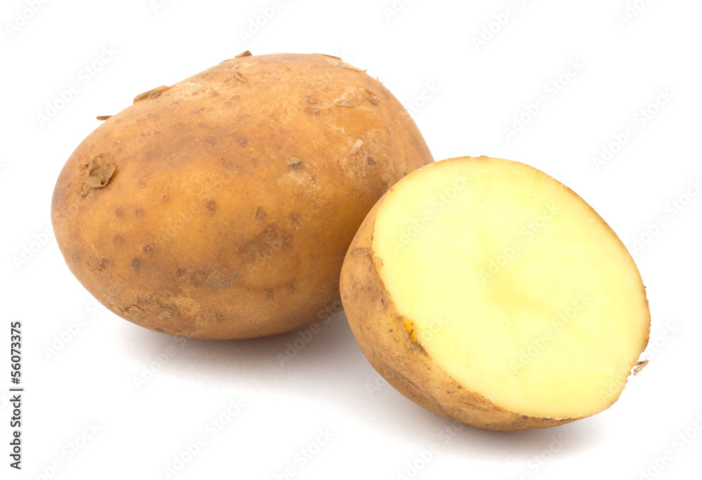 New Potatoes isolated on white background New Potatoes isolated on white background