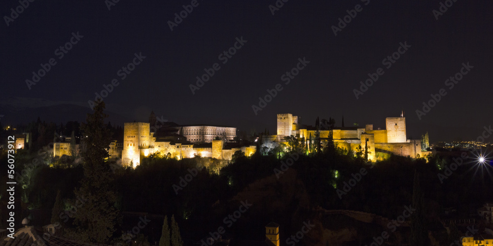 Panoramic of Alhambra.