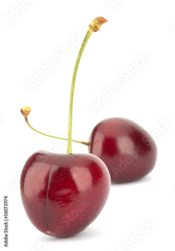 Cherry isolated on white background