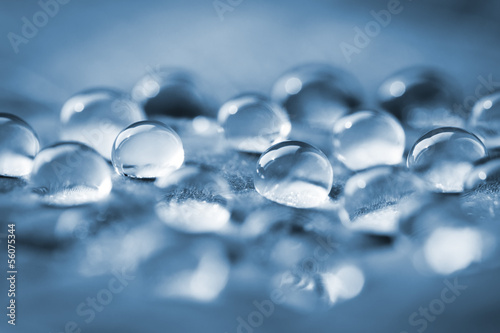 Water drops  macro shot with shallow depth of field.