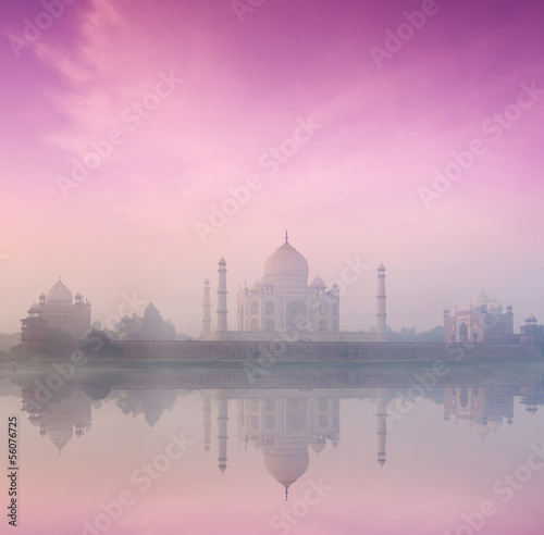 Taj Mahal on sunrise sunset, Agra, India