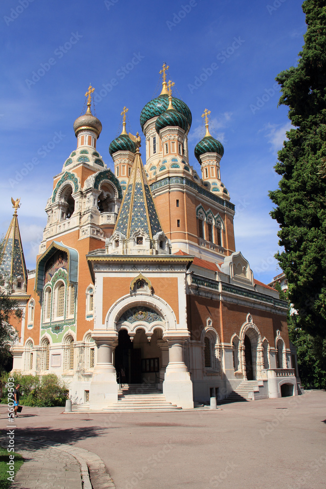 Fototapeta premium Cathédrale Russe Saint Nicolas de Nice (Côte d'Azur-France)