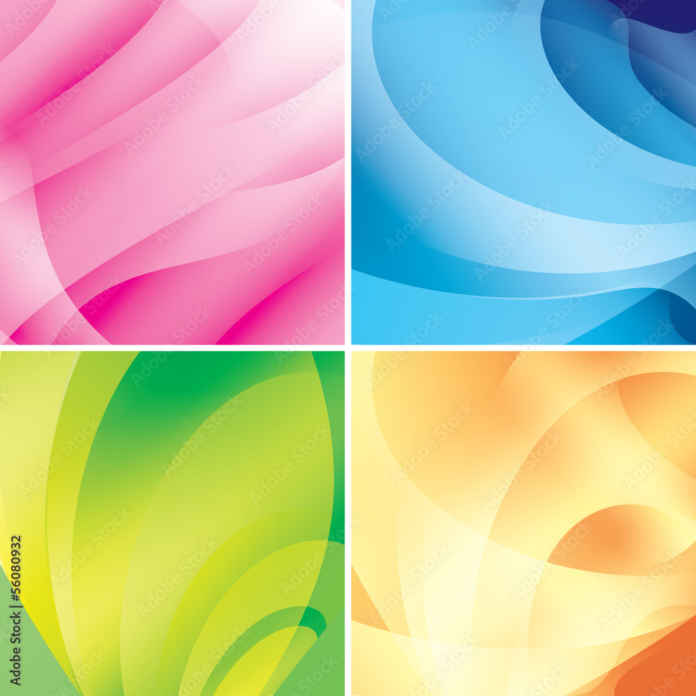 vector set - bright abstract backgrounds