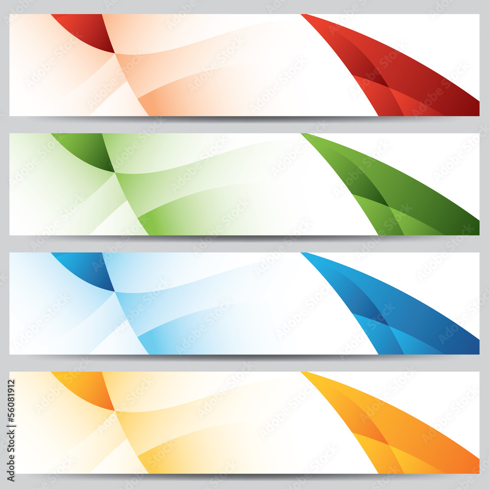 Fototapeta premium vector colorful website banners