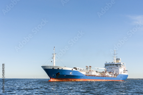 Chemical or gas tanker in sea © RistoH
