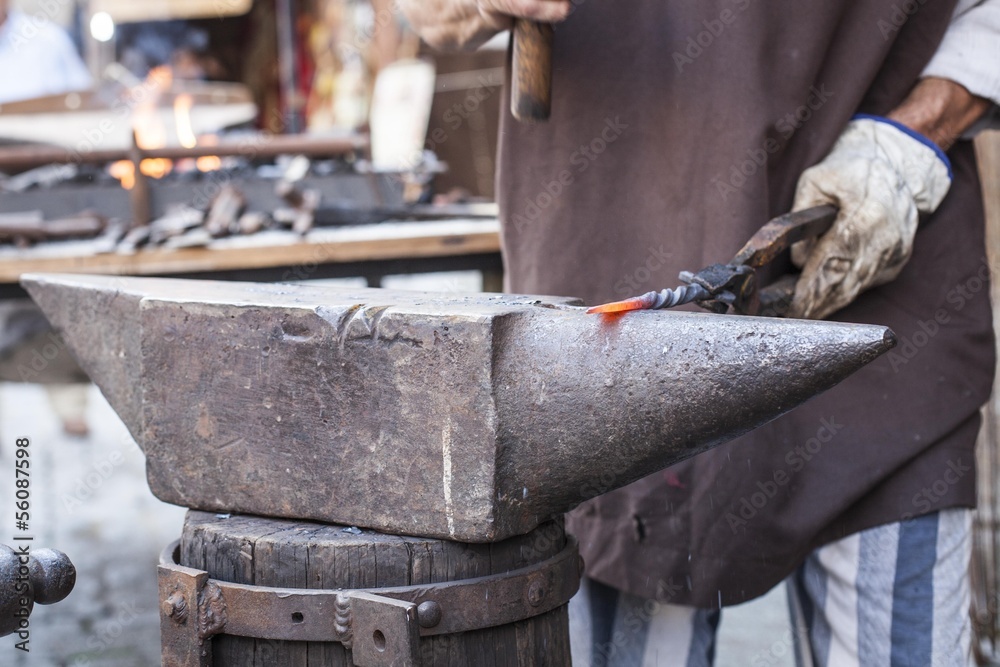 Blacksmith working Blacksmith working
