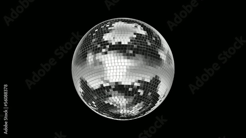 Disco Mirrorball, Discoball, turning (with Alpha / Matte)