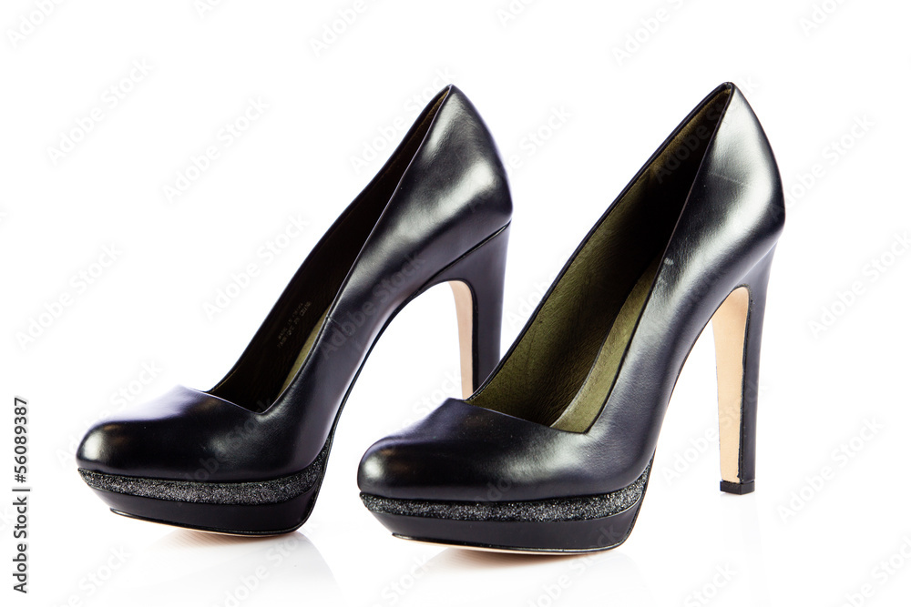 high heel women shoes on white background high heel women shoes on white background