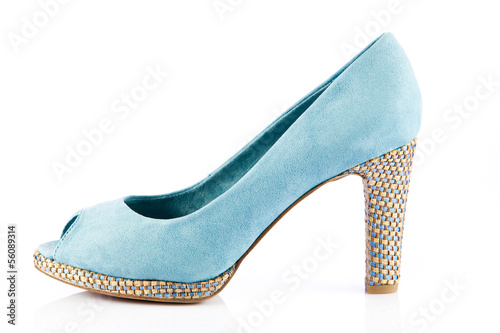 high heel women shoes on white background