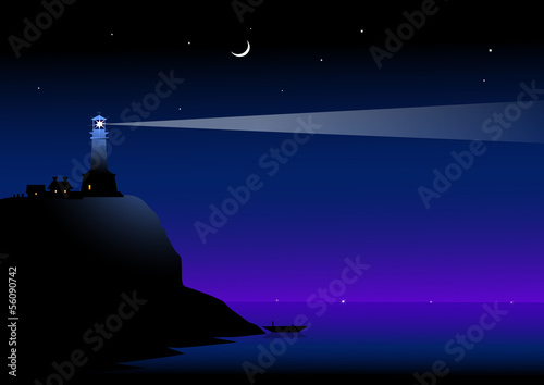Night Lighthouse