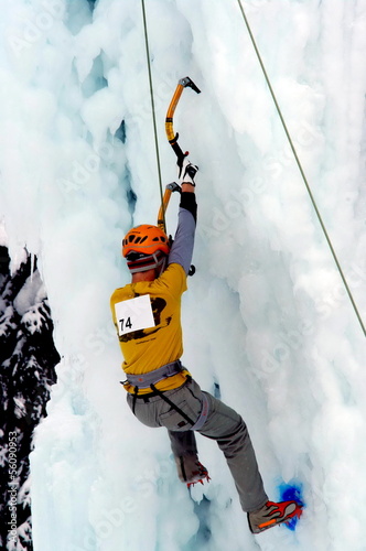 Cuadro en lienzo escalade sur glace