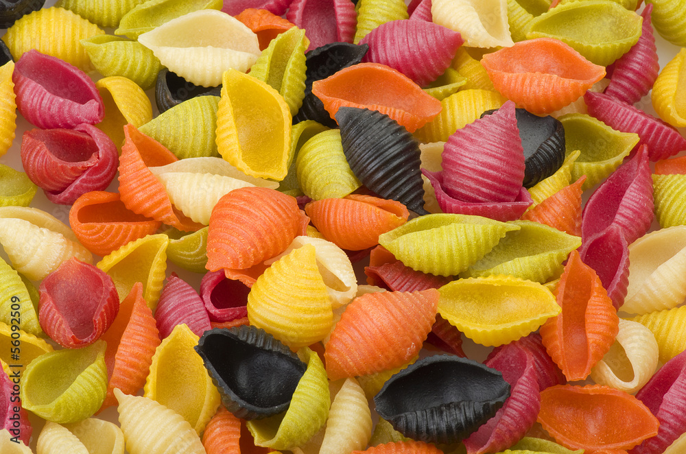 group of Italian original pasta close up on white group of Italian original pasta close up on white