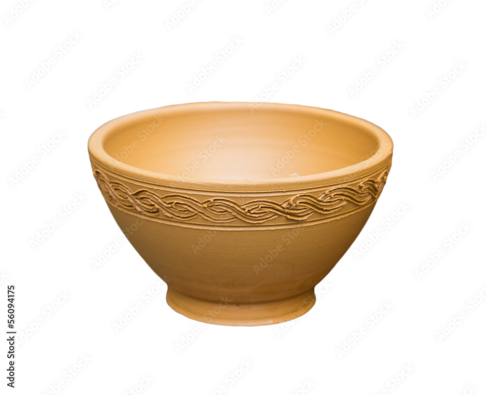 pottery on a white background pottery on a white background