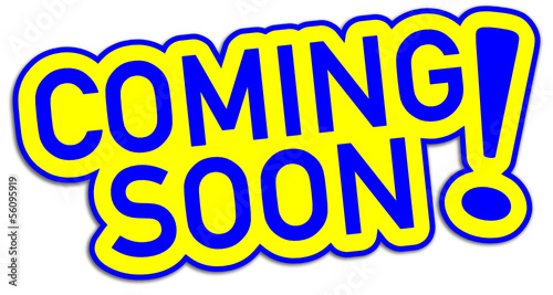 Coming soo Sticker  #130911-svg16