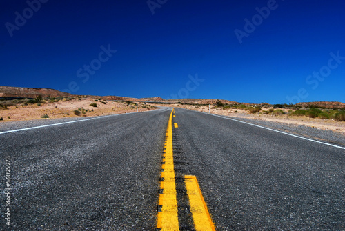 Canvas Print Route Américaine dans le désert
