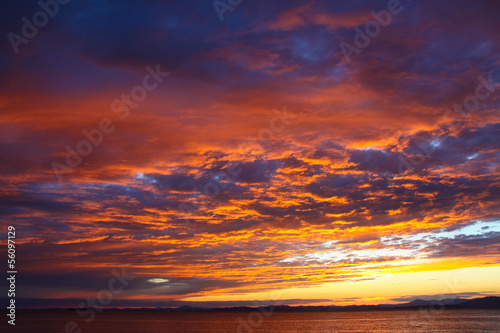 sunset  cloud .