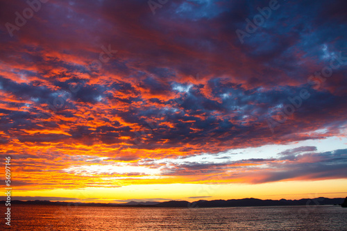 sunset.