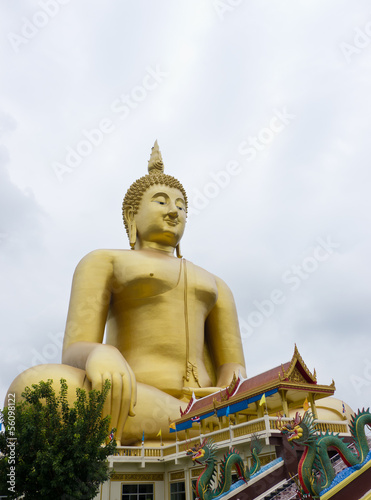 Big Buddha statue in Wat Muang, Ang-Thong Thailand