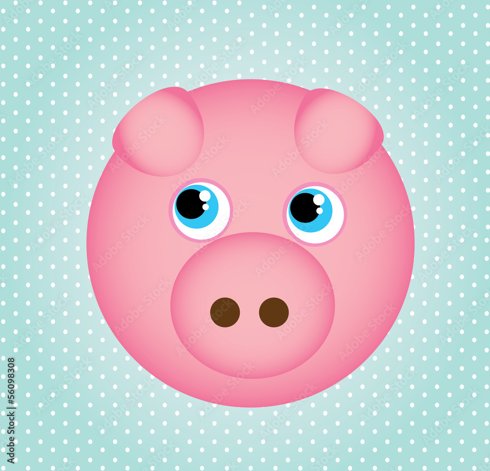 Obraz premium pig icons