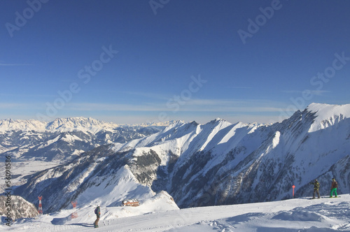 Ski resort of Kaprun  Kitzsteinhorn glacier. Austria