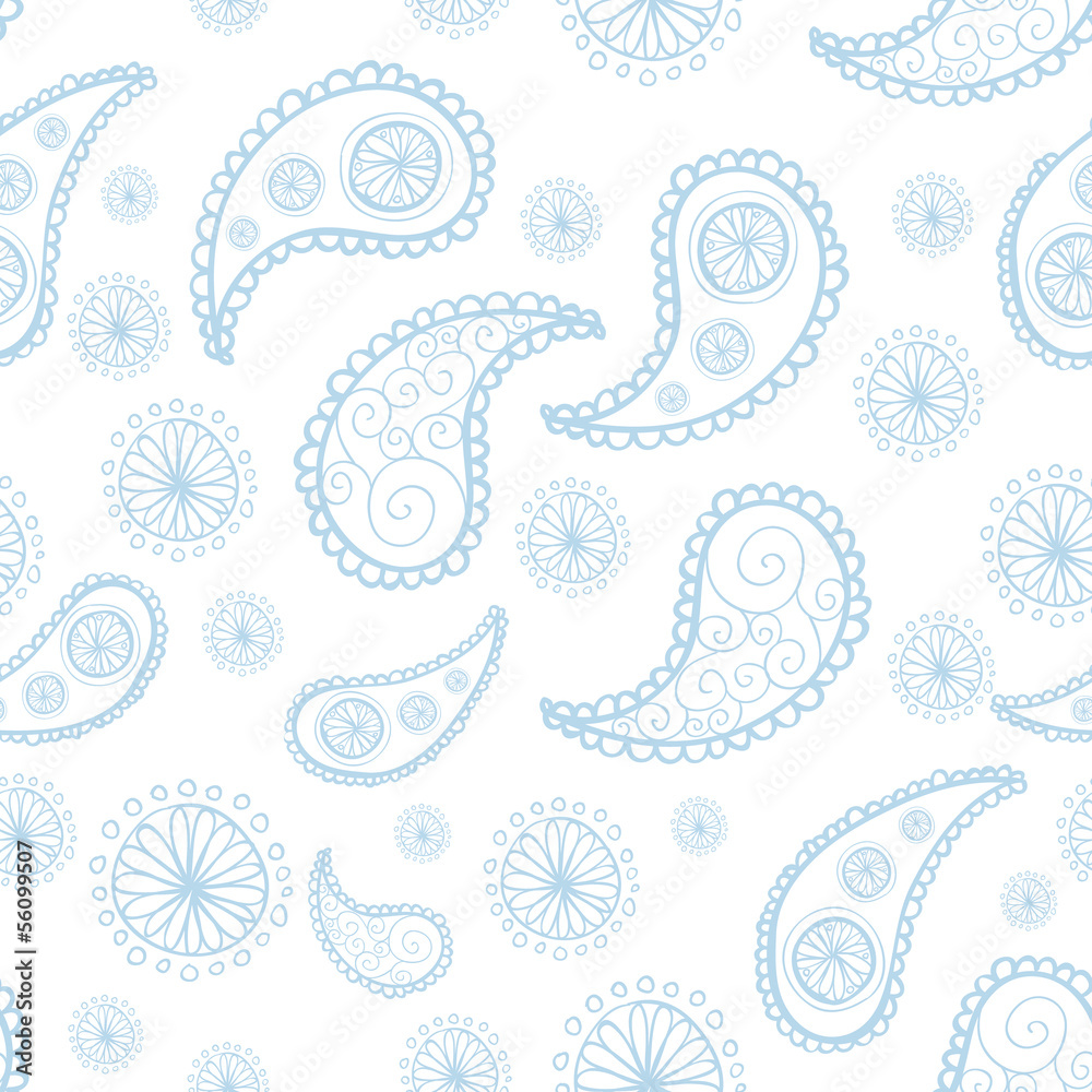 Indian paisley seamless pattern Indian paisley seamless pattern