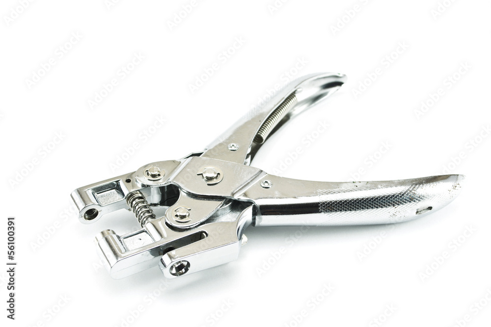 eyelet plier on white background eyelet plier on white background