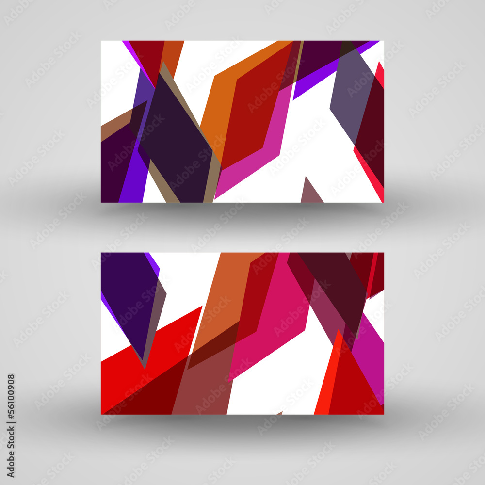 Vector business-card set for your design, abstract Illustration.