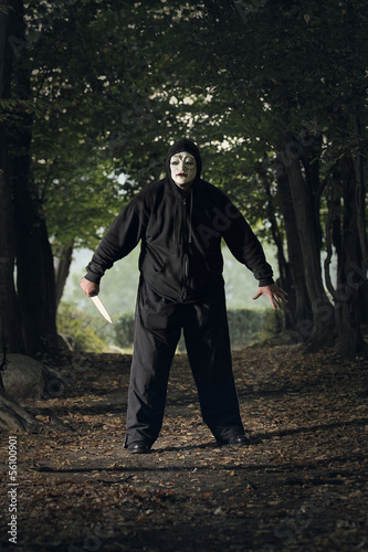 Creepy masked killer