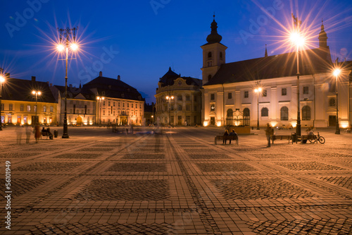 Sibiu at the blue hour