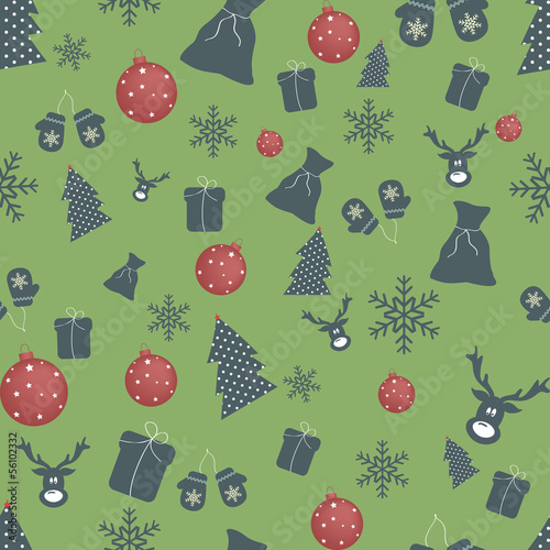 Christmas and New Year vector background