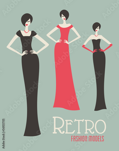 Retro Fashion Models