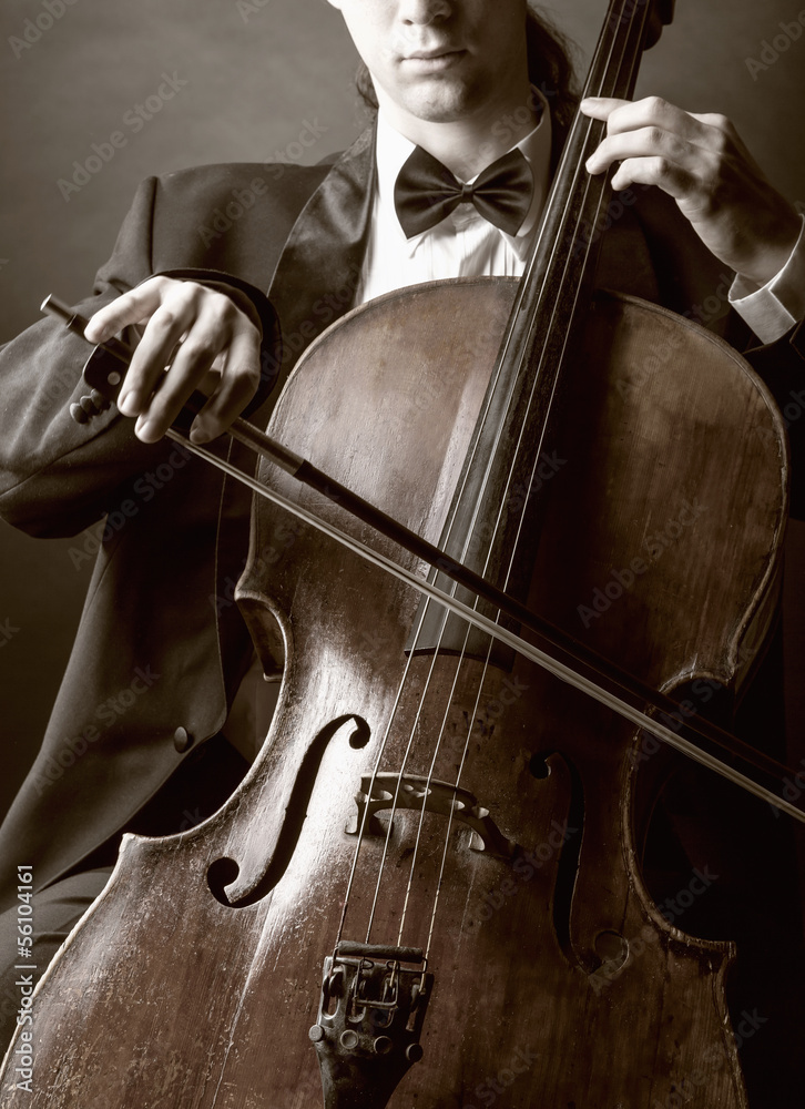 Fototapeta premium Playing the cello