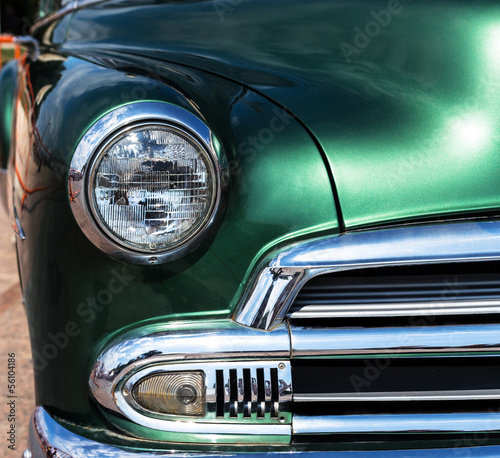 Headlight of a vintage car. © Vladimir Arndt